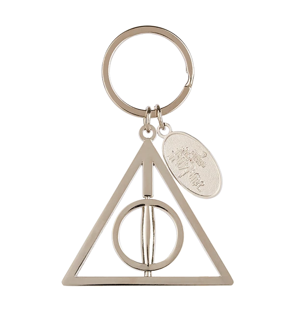 Warner Bros Deathly Hallows Spinning Key Chain 1 Warner Bros Deathly Hallows Spinning Key Chain