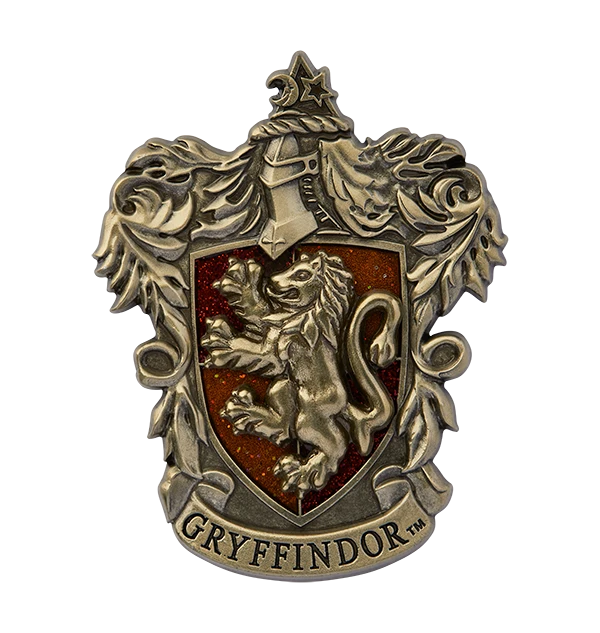 Warner Bros Gryffindor Crest Glitter Pin 1 Warner Bros Gryffindor Crest Glitter Pin