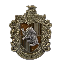 Warner Bros Hufflepuff Crest Glitter Pin