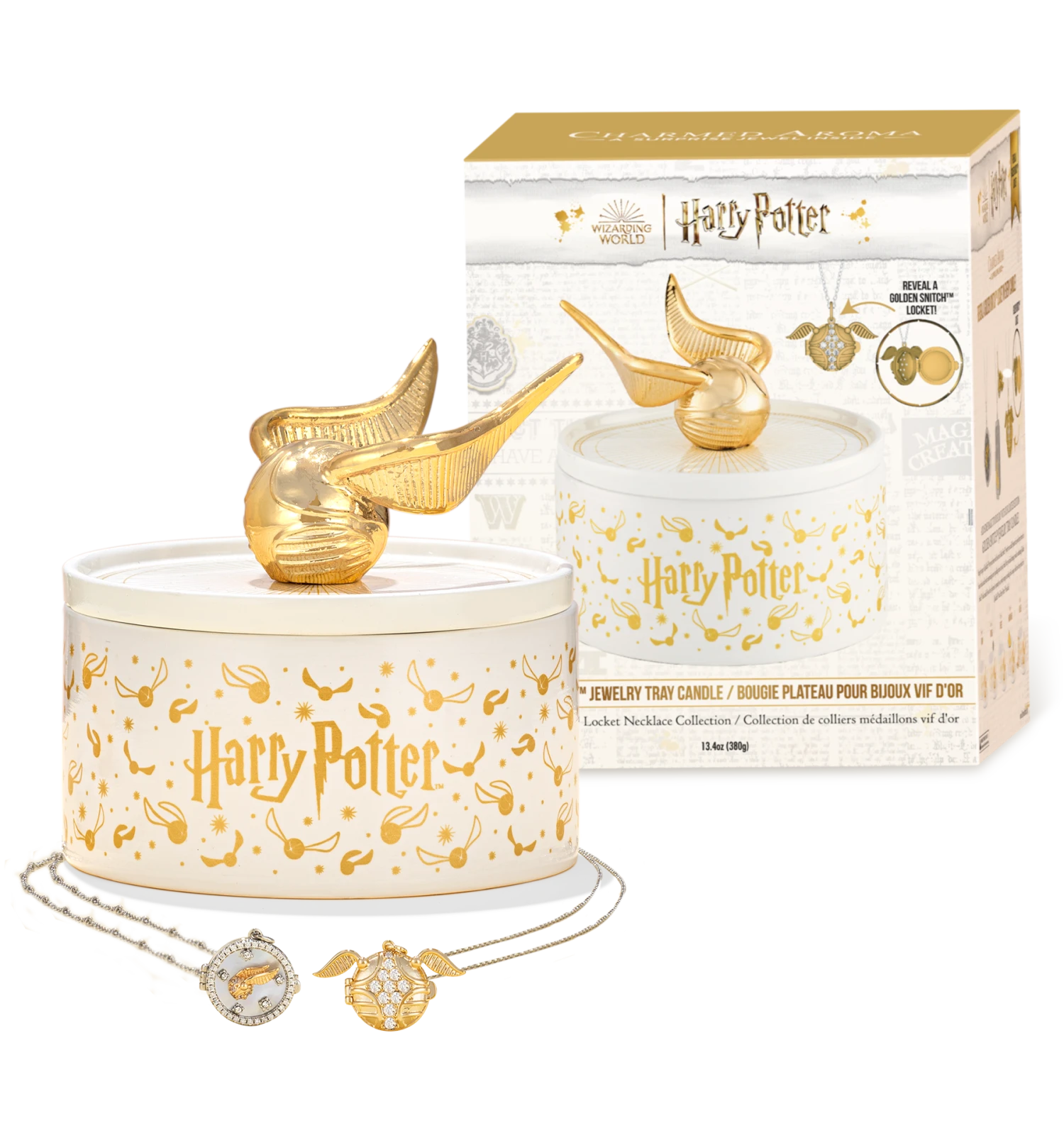 Warner Bros Charmed Aroma Golden Snitch Candle And Jewelry Tray 2 Warner Bros Charmed Aroma Golden Snitch Candle And Jewelry Tray - Image 2