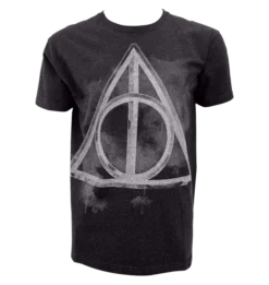Warner Bros Deathly Hallows Smoky Charcoal T-Shirt