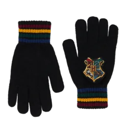 Warner Bros Hogwarts School Crest Knitted Gloves