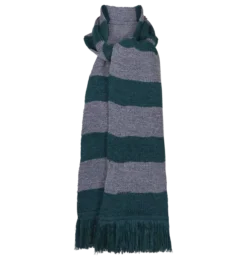 Warner Bros Slytherin Wide Stripe Scarf From Lochaven -Harrypotter Sales Shop SlytherinScarf2 2 600x633px