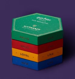 Warner Bros Second Edition Slytherin Enamel Pins Set 13 Warner Bros Second Edition Slytherin Enamel Pins Set -Harrypotter Sales Shop slyth boxstack