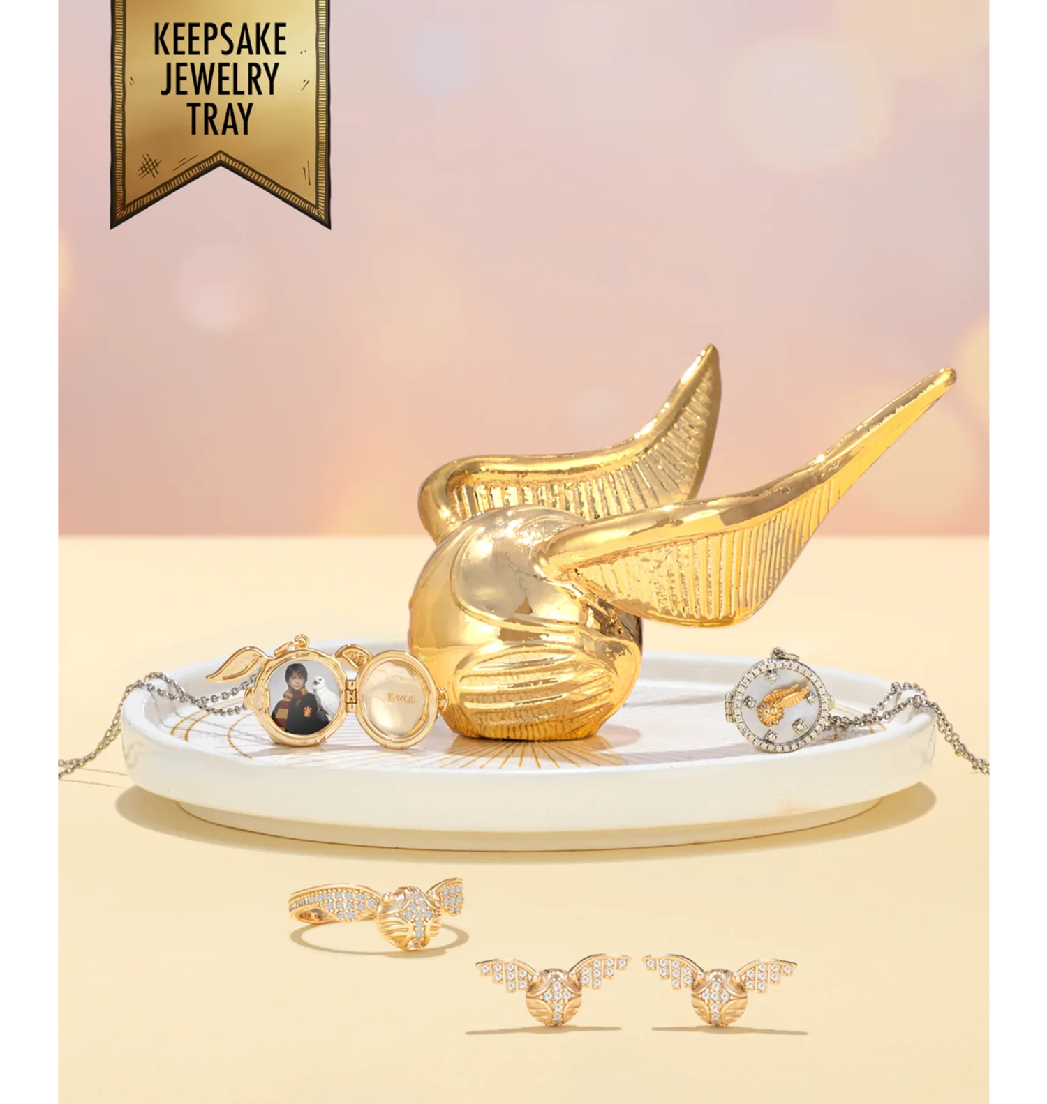 Warner Bros Charmed Aroma Golden Snitch Candle And Jewelry Tray 5 Warner Bros Charmed Aroma Golden Snitch Candle And Jewelry Tray - Image 5